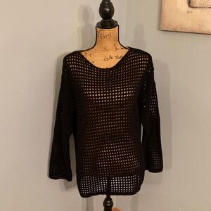 Nine West Crochet Sweater Pullover Women Size 1X